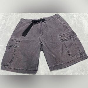 Old Navy Cargo Shorts With Belt Dark Gray Men’s Size 38
